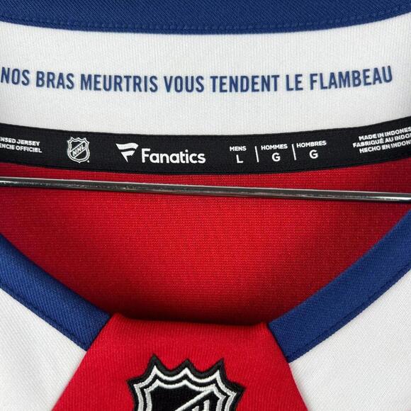 Montreal Canadiens Fanatics Breakaway Jersey Men’s L 2025 Blank Home NHL Red - Picture 7 of 8